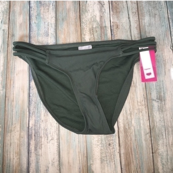 NWT Xhilaration Green Hipster Bikini Bottoms - Picture 1 of 4